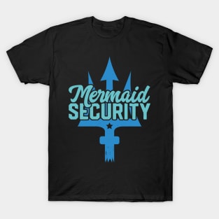 Merman Mermaid Security Swimmer Gift Funny Swimming T-Shirt